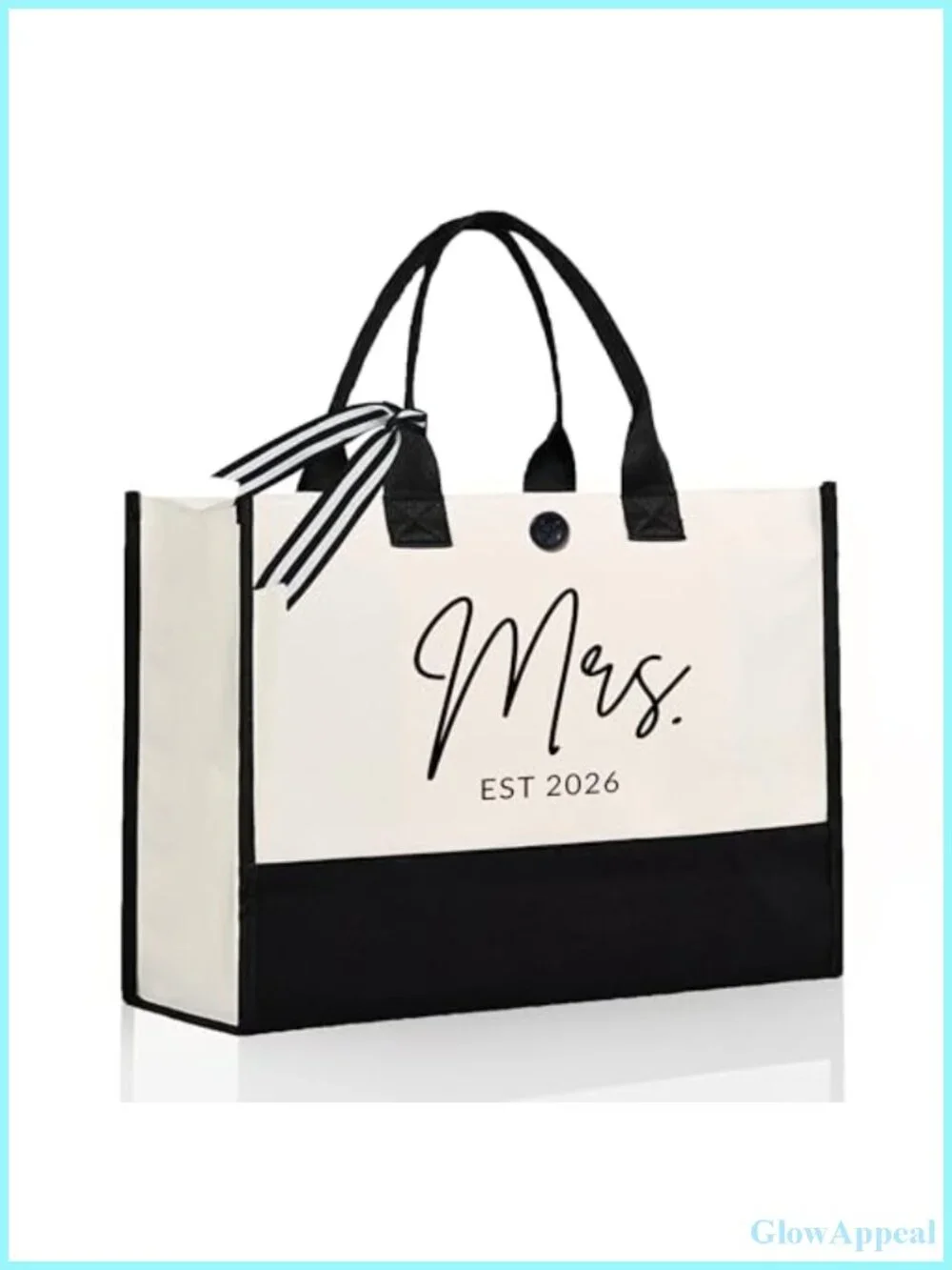 Women's Canvas Tote Bag, Large Capacity, Bridal Shower Gift